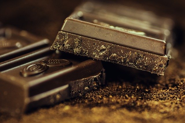 carrés de chocolat